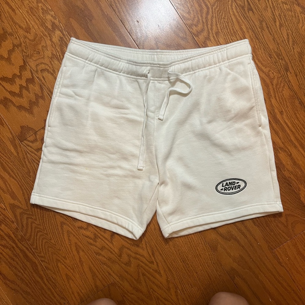 Land Rover white cotton shorts